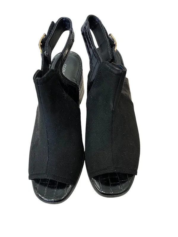 Chic and trendy women's shoe fashionsSandals Heels Block By Cloudwalkers In Black, Size: 8.5