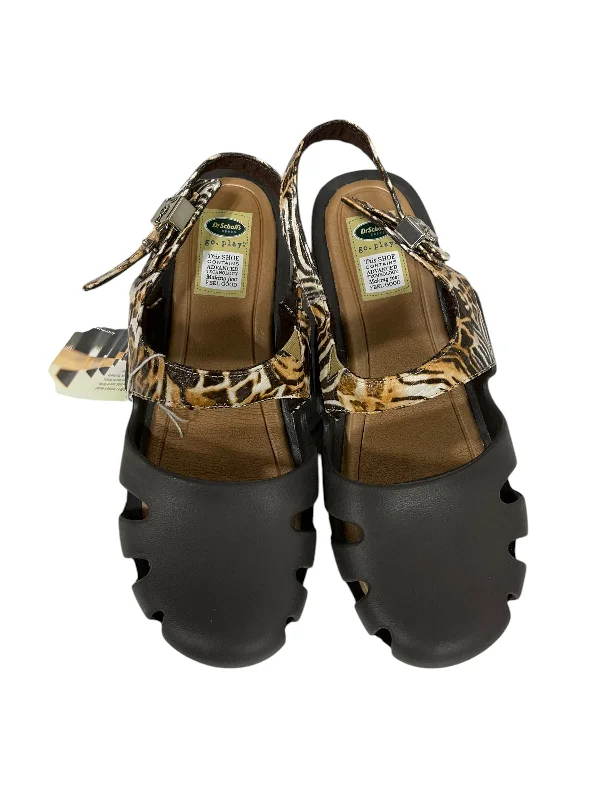 Comfortable and supportive women's shoes for all-day wearSandals Heels Block By Dr Scholls In Animal Print, Size: 8