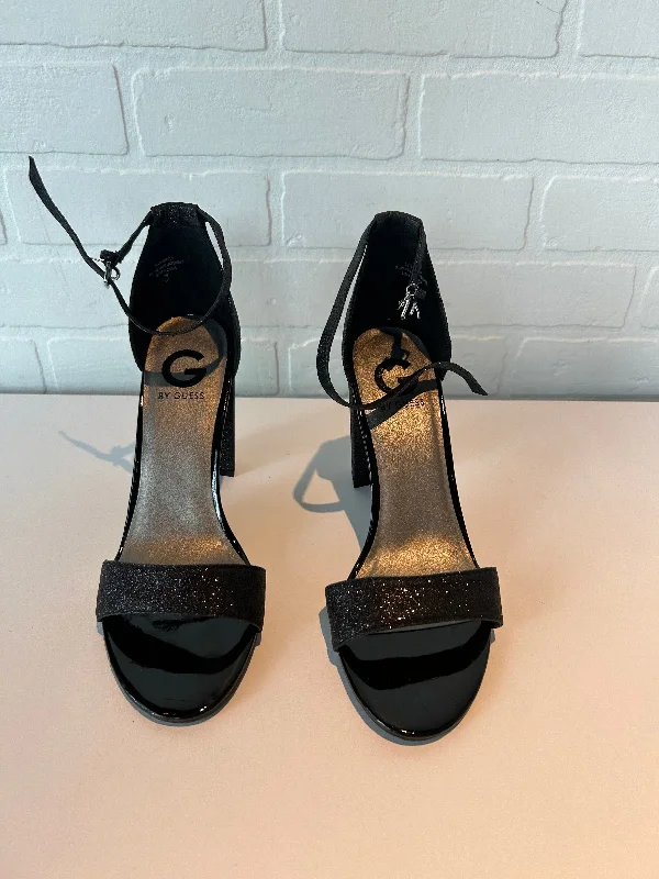 Stylish and comfortable women's shoes for long days at workSandals Heels Block By Guess In Black, Size: 9