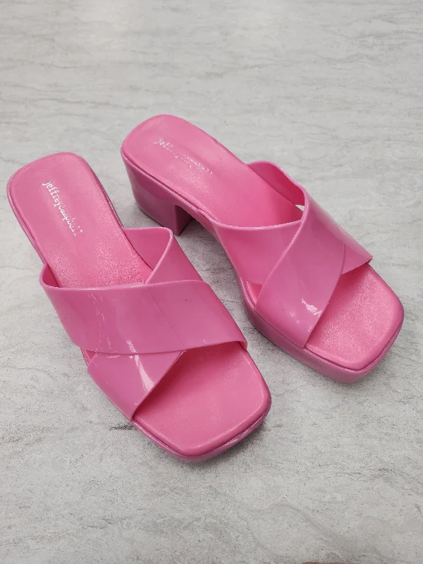 Elegant and sophisticated women's shoes for opera nightsSandals Heels Block By Jeffery Campbell In Pink, Size: 9
