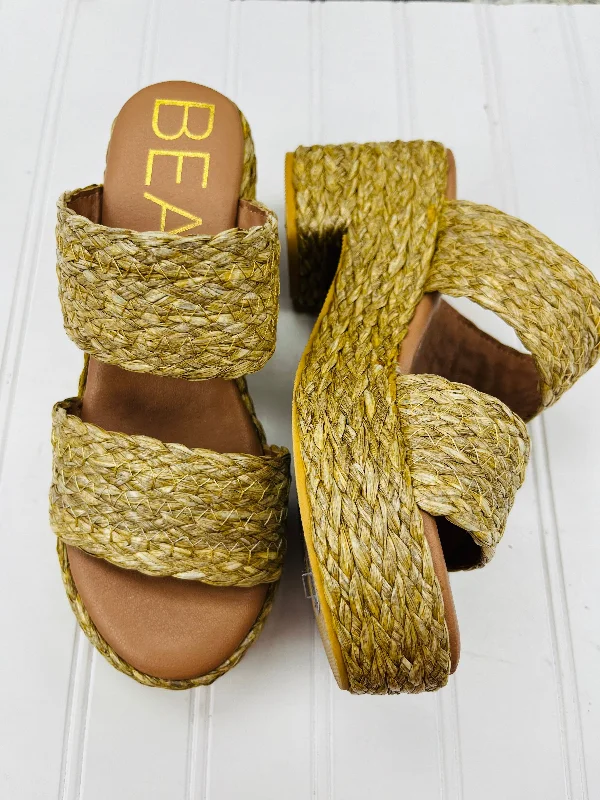 Chic and trendy women's shoes for the officeSandals Heels Block By Matisse In Tan, Size: 6