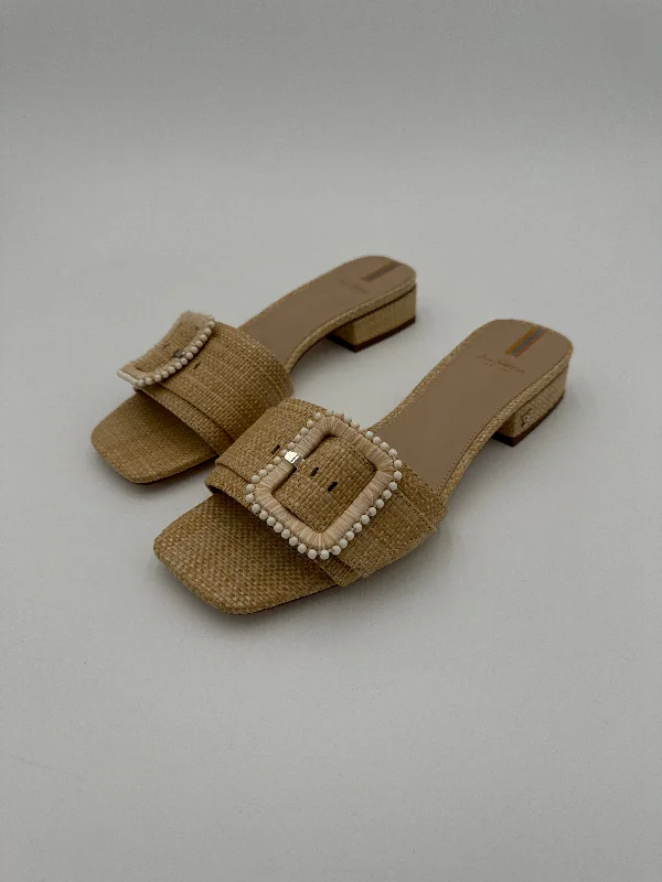 Stylish and practical women's shoes for rainy daysSandals Heels Block By Sam Edelman In Beige, Size: 8.5