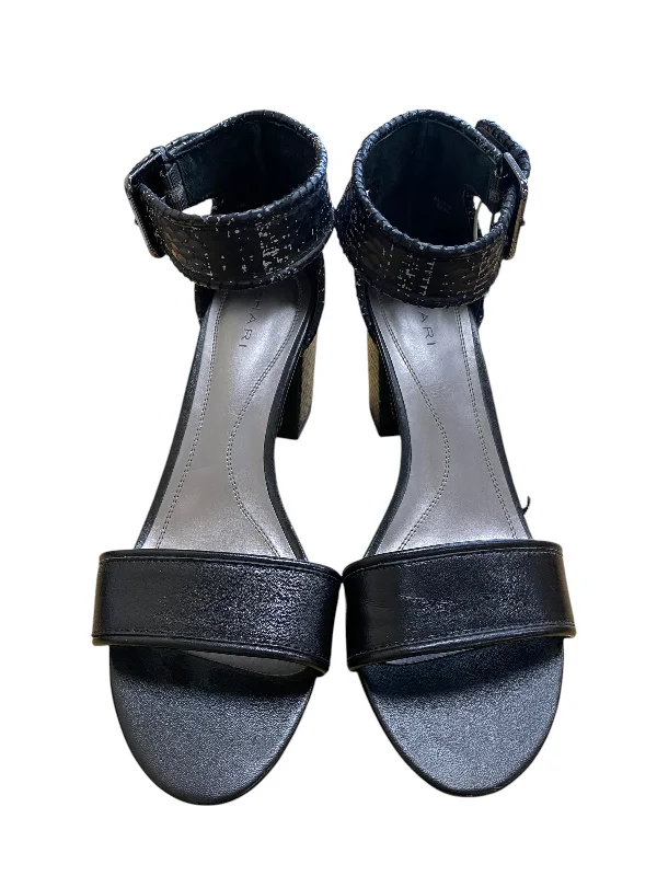 Bold and colorful women's shoes for making a statementSandals Heels Block By Tahari By Arthur Levine In Black, Size: 8.5