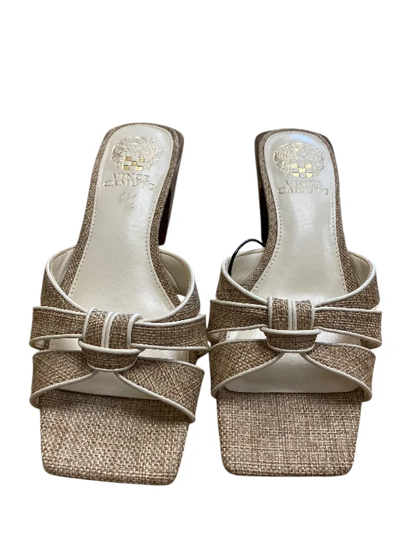Versatile and elegant women's shoes for any outfitSandals Heels Block By Vince Camuto In Tan, Size: 6
