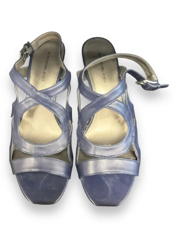 Comfy and stylish women's shoes for lounging around the houseSandals Heels Stiletto By Bandolino In Navy, Size: 10