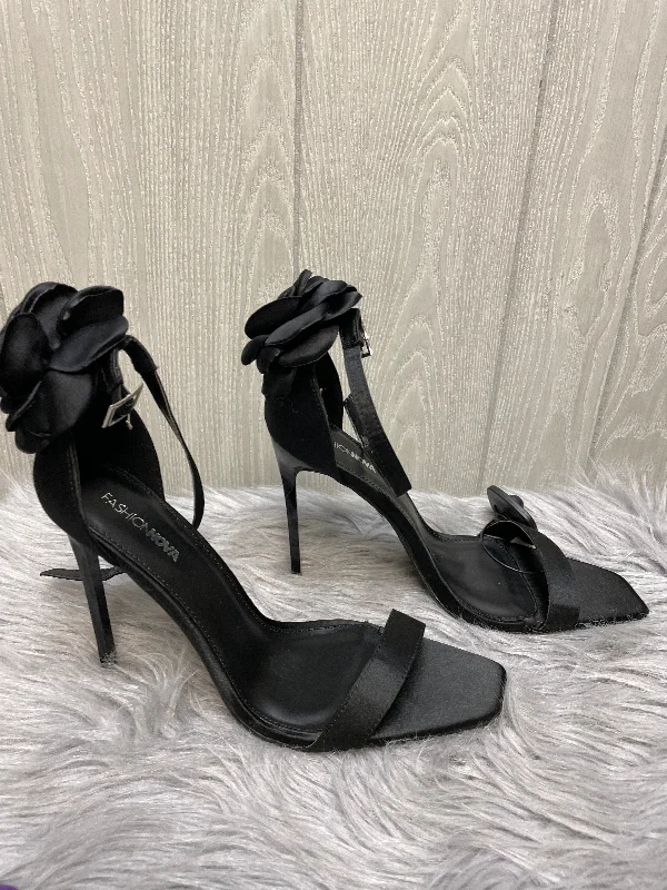 Stylish and practical women's shoes for rainy daysSandals Heels Stiletto By Fashion Nova In Black, Size: 8.5
