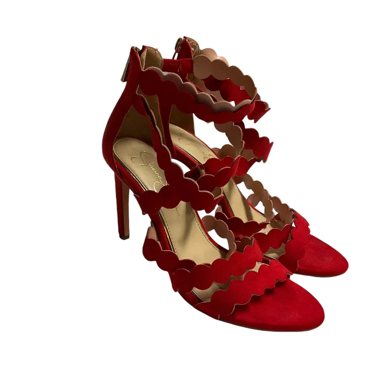 Elegantly stylish women's shoesSandals Heels Stiletto By Jessica Simpson In Red, Size: 8.5