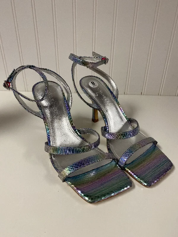 Comfortable and supportive women's shoes for all-day wearSandals Heels Stiletto By Marc Fisher In Silver, Size: 8