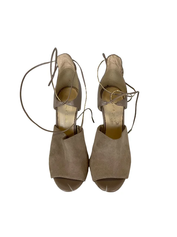 Feminine and dainty women's shoe designsSandals Heels Stiletto By Marc Fisher In Tan, Size: 6.5