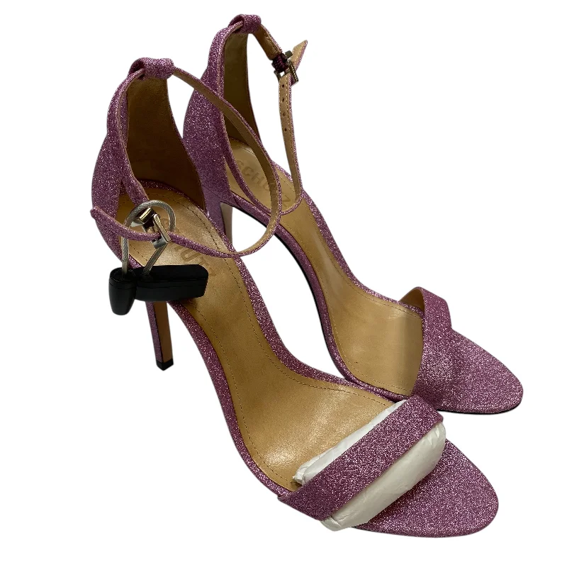 Bold and unique women's shoes for fashion-forward individualsSandals Heels Stiletto By Schutz In Pink, Size: 10