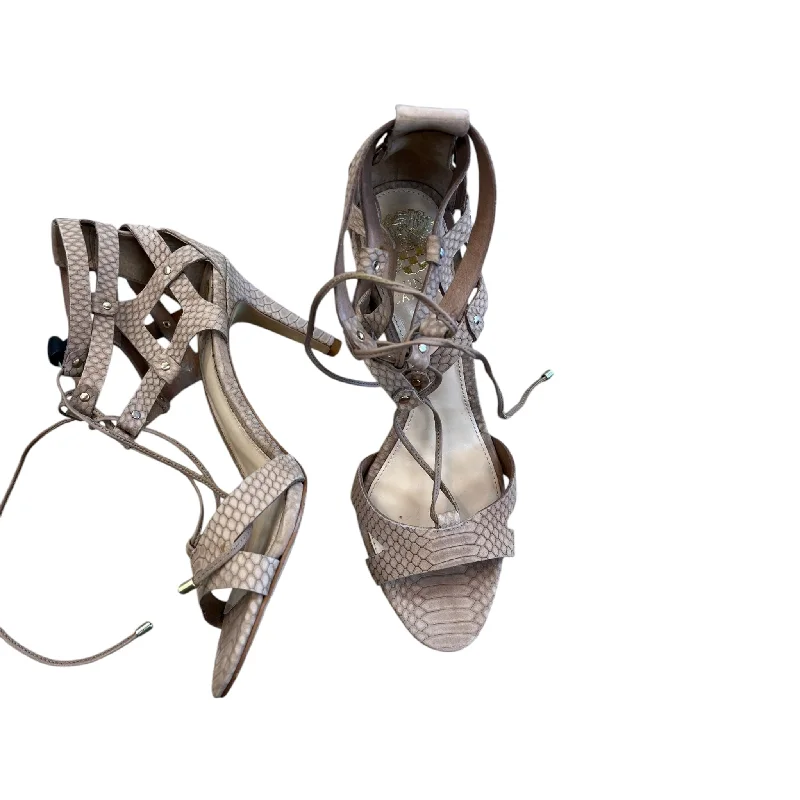 Luxurious and comfortable women's shoe options for special occasionsSandals Heels Stiletto By Vince Camuto In Tan, Size: 9
