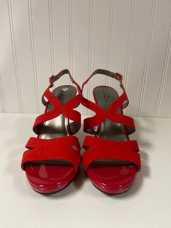 Comfy and stylish women's shoes for flat feetSandals Heels Stiletto By Worthington In Red, Size: 10