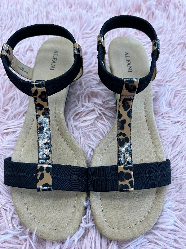 Elegantly crafted women's shoesSandals Heels Wedge By Alfani In Animal Print, Size: 8