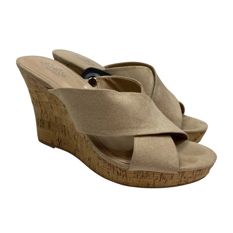 Chic and versatile women's footwearSandals Heels Wedge By Charles By Charles David In Tan, Size: 8