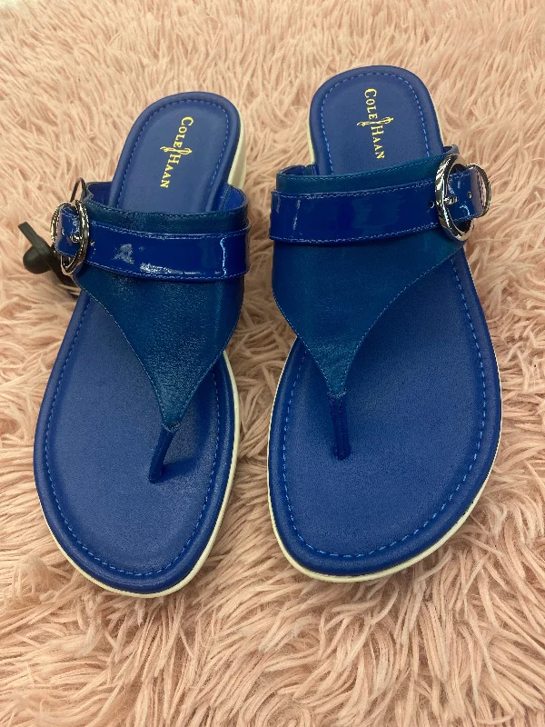 Chic and stylish women's shoes that complement every outfit and occasioSandals Heels Wedge By Cole-haan In Blue, Size: 9.5
