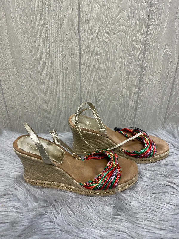 Bold and colorful women's shoes for making a statementSandals Heels Wedge By Cole-haan In Multi-colored, Size: 9.5