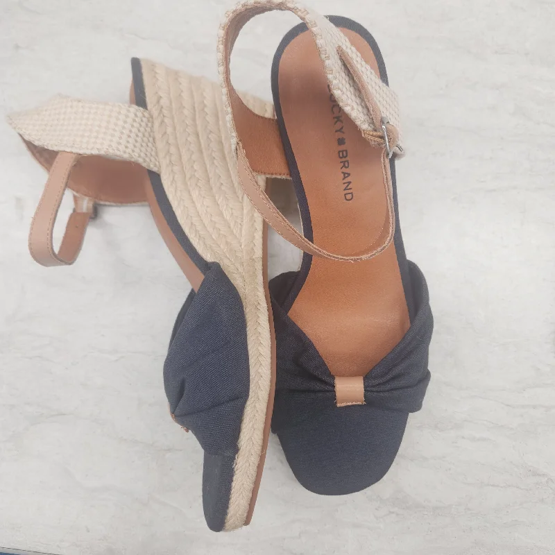 Elegant and refined women's shoe designsSandals Heels Wedge By Lucky Brand In Blue, Size: 7
