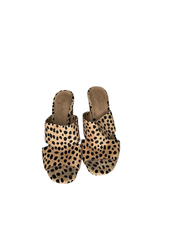 Timeless classic women's shoe designsSandals Heels Wedge By Madewell In Animal Print, Size: 8