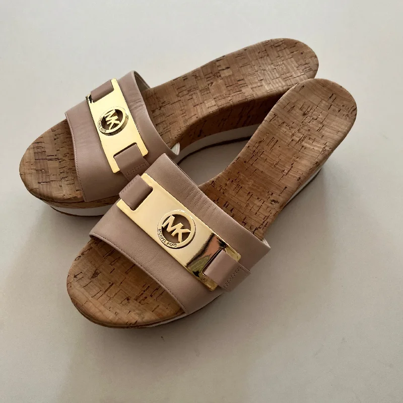 Comfy and stylish women's shoes for everyday comfortSandals Heels Wedge By Michael Kors In Light Pink, Size: 10