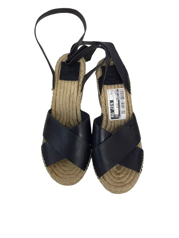 Chic and versatile women's footwearSandals Heels Wedge By Tory Burch In Navy, Size: 8