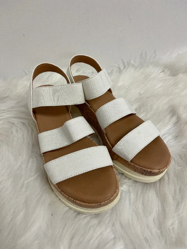 Comfy and stylish women's shoes for everyday casual wearSandals Heels Wedge By Universal Thread In White, Size: 6
