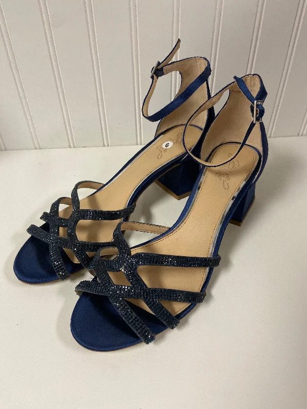 Comfy and stylish women's shoes for everyday comfortSandals Heels Block By Badgley Mischka In Navy, Size: 9