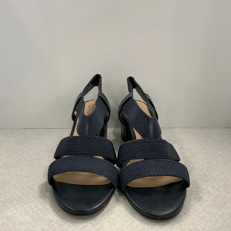 Elegant and sophisticated women's shoes for red carpet eventsSandals Heels Block By Bella Vita  In Blue, Size: 12