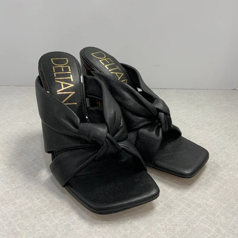 Practical and functional women's footwear solutionsSandals Heels Block By deltan In Black, Size: 7