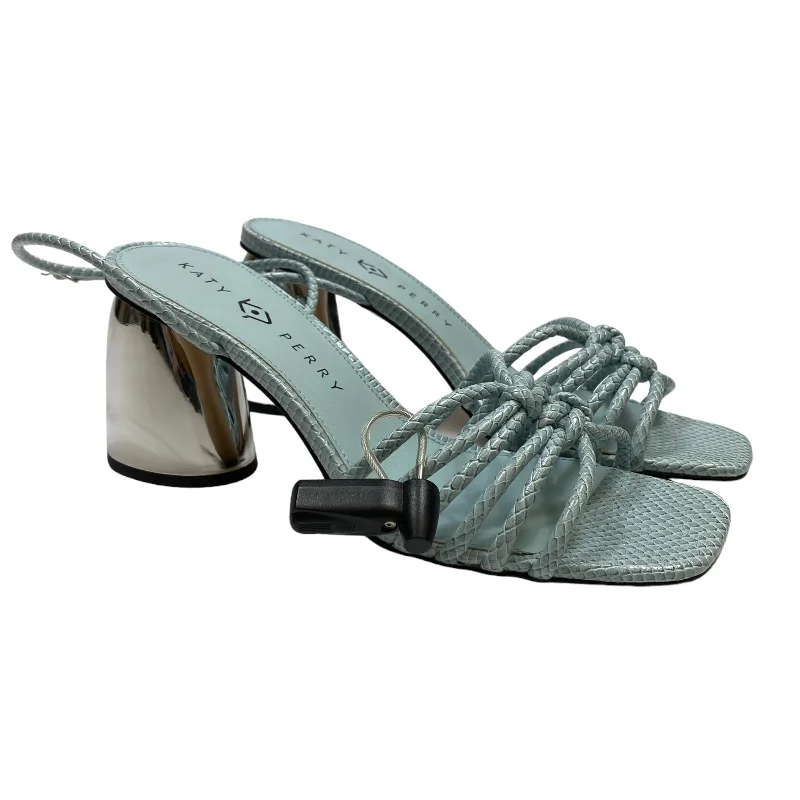 Chic and stylish women's shoes that complement every outfit and occasioSandals Heels Block By Katy Perry In Blue, Size: 8.5