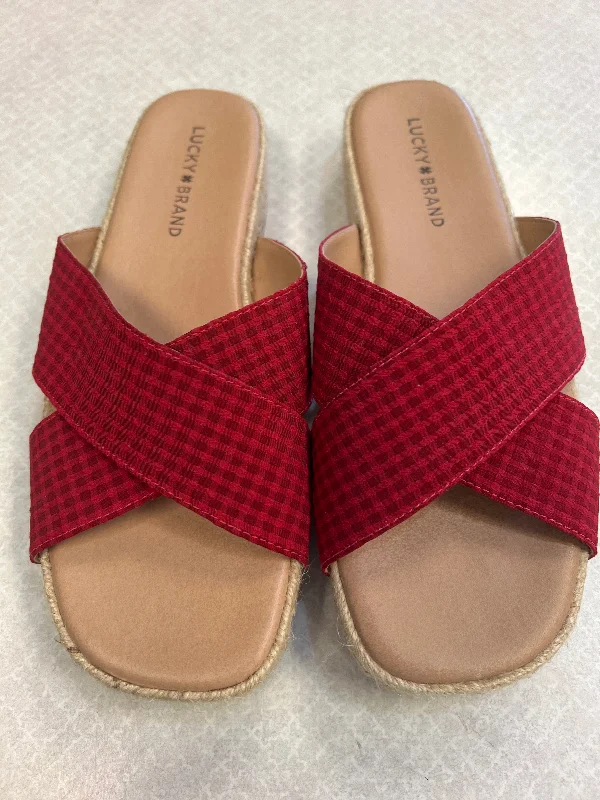Flattering and figure-hugging women's footwearSandals Heels Block By Lucky Brand  Size: 8.5