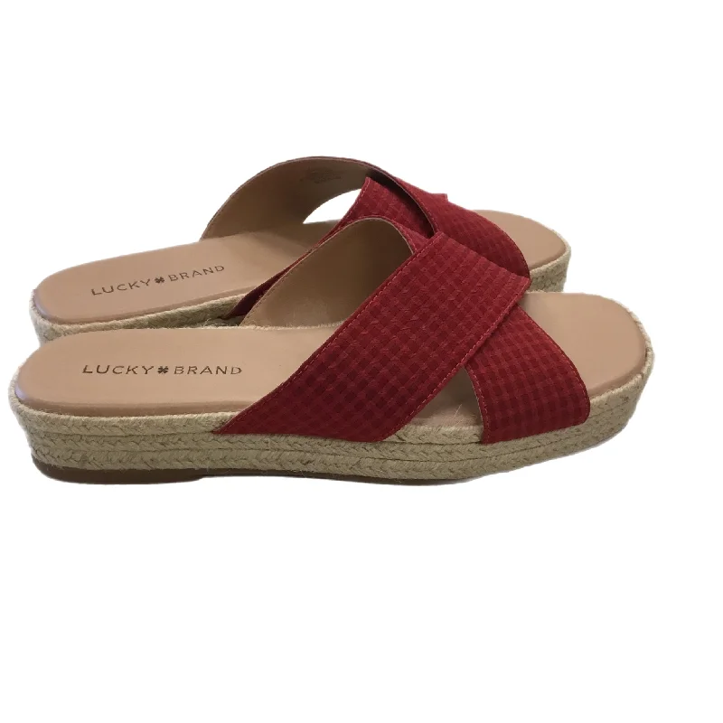 Sleek and modern women's footwear optionsSandals Heels Block By Lucky Brand  Size: 8.5
