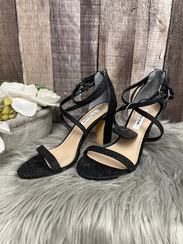 Stunning and eye-catching women's footwearSandals Heels Block By Nina In Black, Size: 8.5