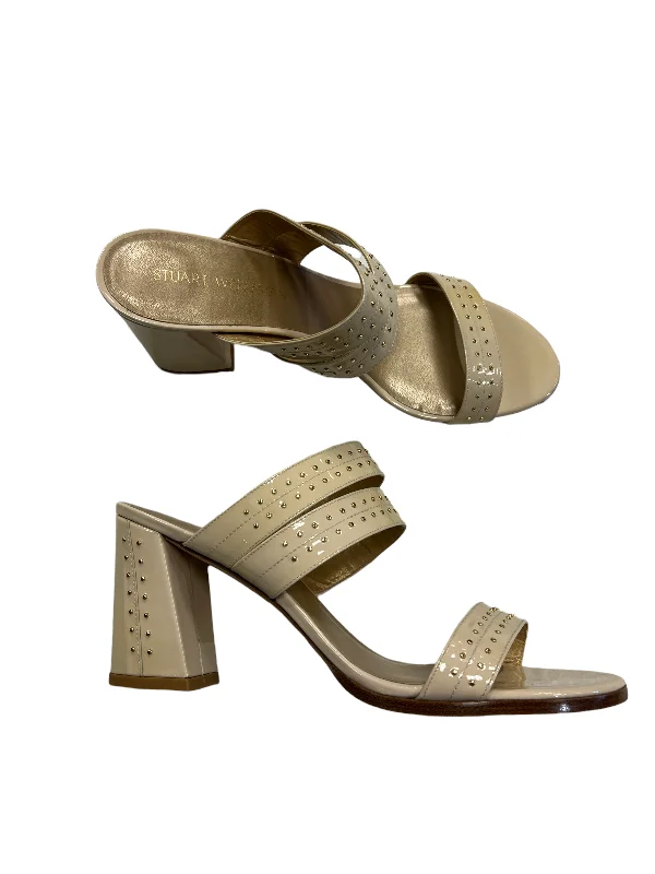 Chic and stylish women's shoes for cocktail partiesSandals Heels Block By Stuart Weitzman  Size: 11