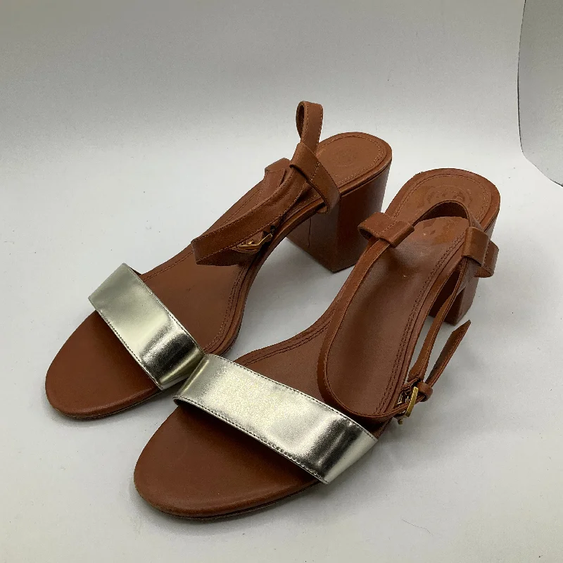 Fashion-forward and trendy women's shoe stylesSandals Heels Block By Tory Burch In Brown, Size: 11