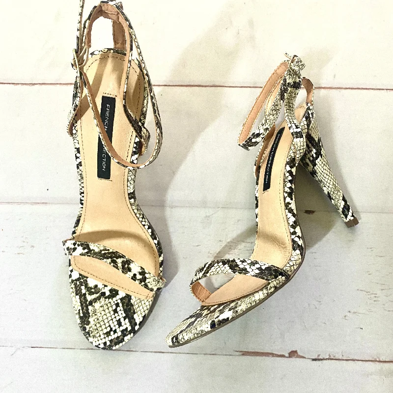 Elegant and sophisticated women's shoes for elegant eveningsSandals Heels Stiletto By French Connection  Size: 8