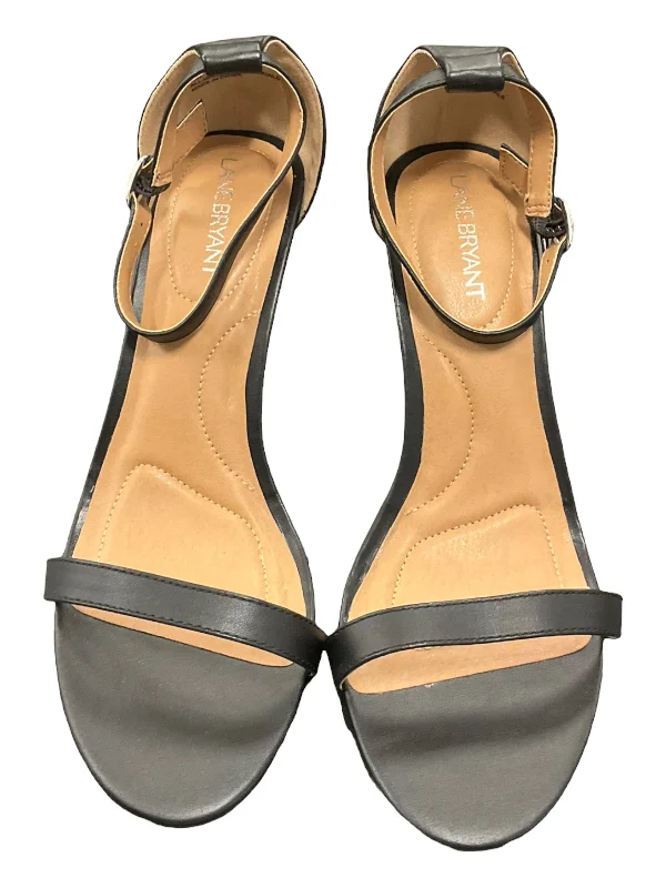 Comfy and stylish women's shoes for lounging around the houseSandals Heels Stiletto By Lane Bryant  Size: 10