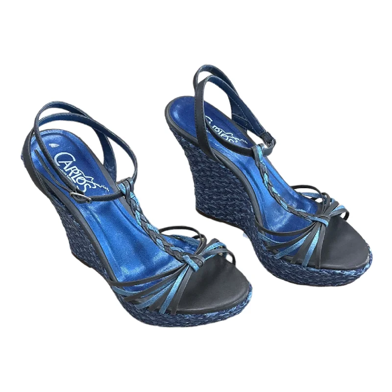Flattering and stylish women's shoes for wide feetSandals Heels Wedge By Carlos Santana  Size: 5.5