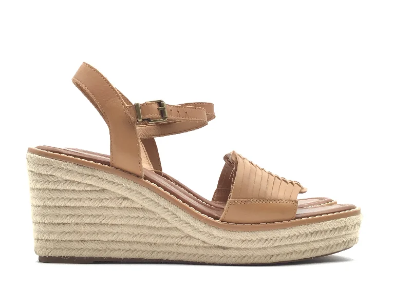 Comfy and stylish women's shoes for everyday casual wearSandals Heels Wedge By Crown Vintage In Tan, Size: 11