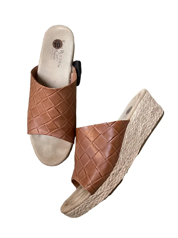 Durable and stylish women's shoes for outdoor activitiesSandals Heels Wedge By Kim Rogers  Size: 10