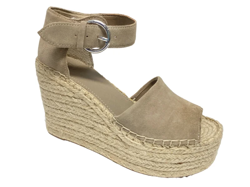Durable and stylish women's shoes for active lifestylesSandals Heels Wedge By Marc Fisher In Beige, Size: 7.5