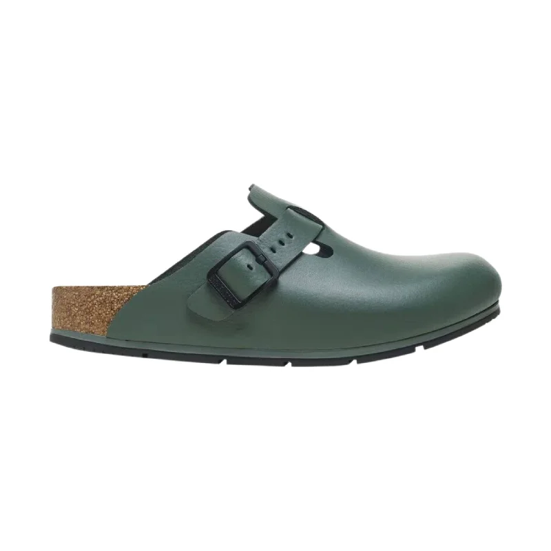 Elegant and classic women's shoes for prom nightBirkenstock Boston Pro - Green Leather