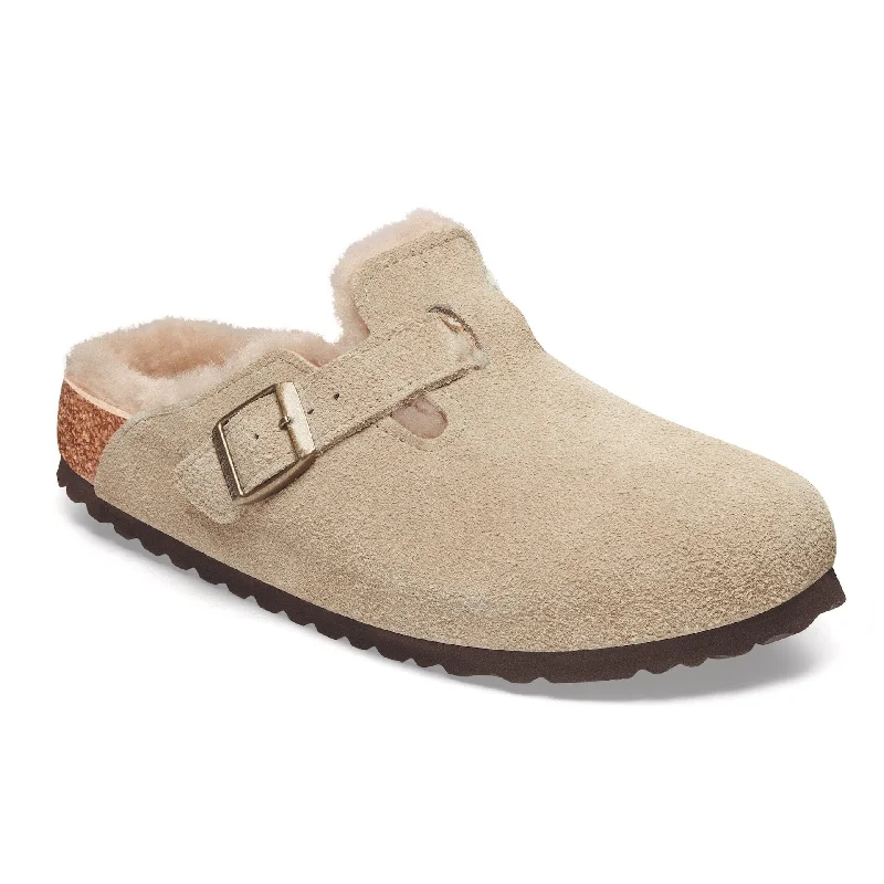 Feminine and dainty women's shoe designsBIRKENSTOCK BOSTON SHEARLING