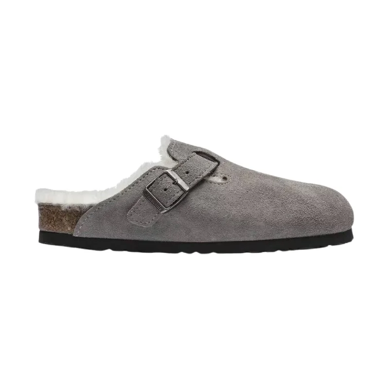 Versatile and adaptable women's shoes for every occasionBirkenstock Boston Shearling - Stone Coin Natural