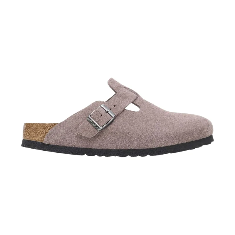 Chic and stylish women's shoes for graduation ceremoniesBirkenstock Boston Soft Footbed - Faded Purple