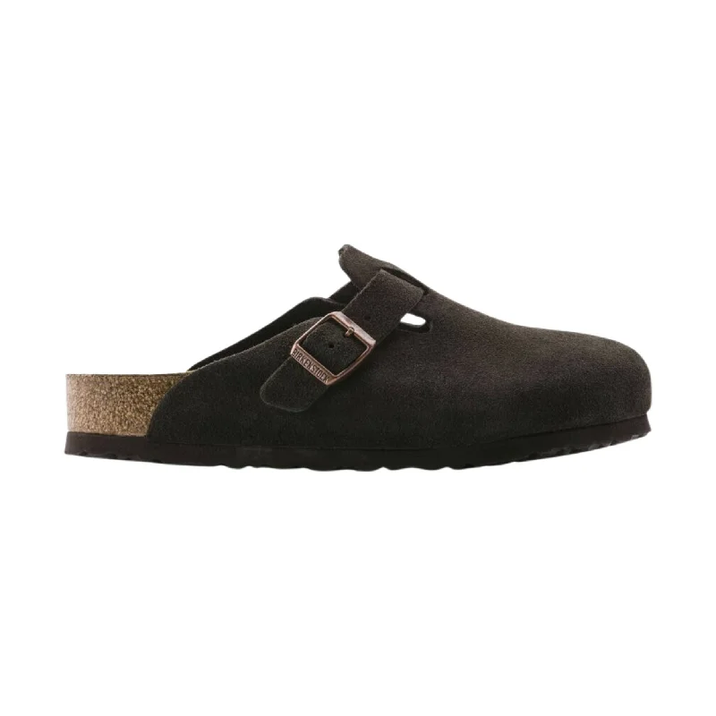 Vibrant and colorful women's shoe collectionsBirkenstock Boston Soft Footbed - Mocha Suede