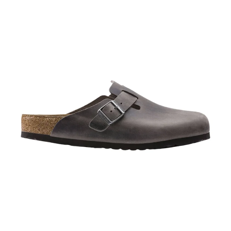 Versatile and stylish women's shoes for everyday chicBirkenstock Boston Soft Footbed - Oiled Leather Iron