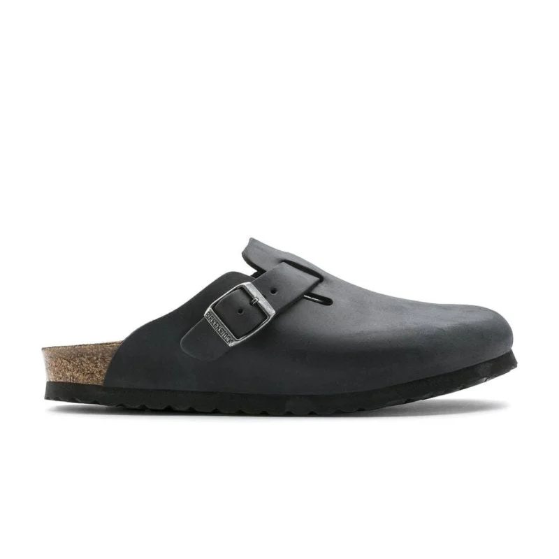 Colorful and vibrant women's shoe patternsBirkenstock Boston - Black Oiled Leather