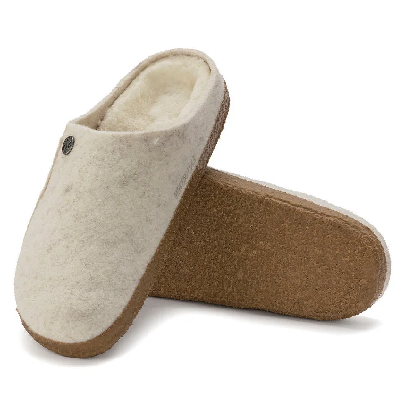 Chic and stylish women's shoes for cocktail partiesBirkenstock Zermatt Shearling Ecru 1023195 N