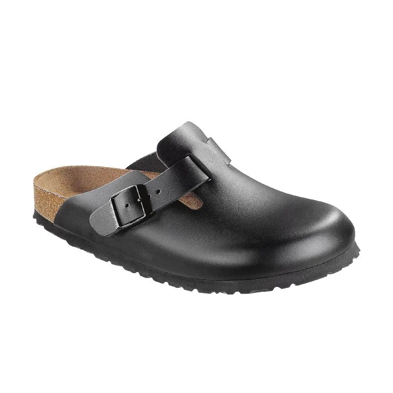 Stylish and comfortable women's shoes for long days at workBoston Black Smooth Leather