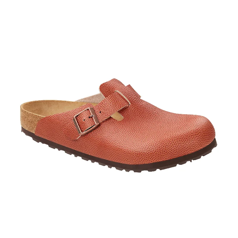 Elegant and sophisticated women's shoes for elegant eveningsBoston Ginger Brown Embossed Natural Horween Leather